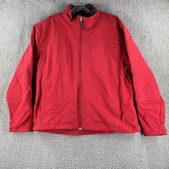Marmot Men’s Warm-light Red Full Zip Fleece Jacket Size XL - Picture 1 of 7
